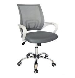 Silla secretarial para oficina mod Ecochair gris      Tampico