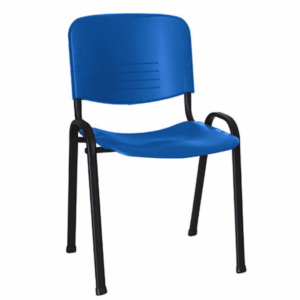 Silla fija mod Iso sin brazos azul